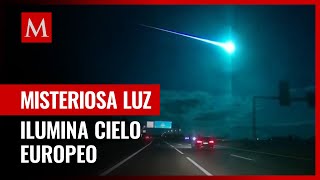 Investigan posible meteorito tras bola de luz en cielos de España y Portugal [upl. by Carpet]