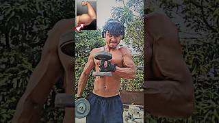 Home bicep workout subscribe 👈shortvideo trending [upl. by Bartholemy]