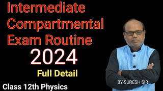 Intermediate Compartmental Exam Routine 2024 Full detail by suresh sir [upl. by Drexler]