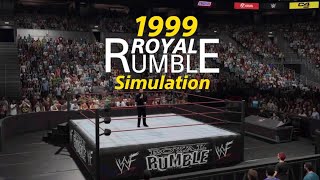 1999 Royal Rumble Simulation  WWE 2K23 [upl. by Aierdna]