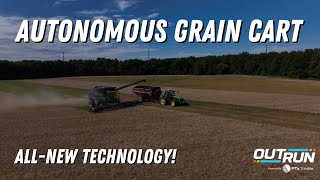 Autonomous Grain Cart DEMO — PTx Trimbles OutRun Retrofit Technology [upl. by Stroup321]