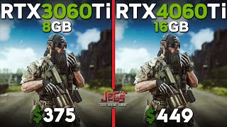 RTX 3060 Ti vs RTX 4060 Ti 16GB  Ryzen 5 7600  Tested in 15 games [upl. by Madelon]