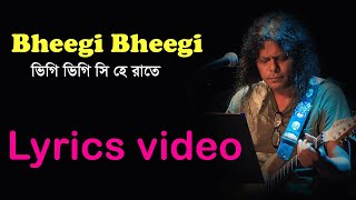 Bheegi Bheegi james hindi song lyrics । ভিগি ভিগি সি হে রাতে লিরিক্স। sheikh lyrics gallery [upl. by Anaiviv772]