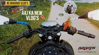 MY FIRST RIDE SUPER BIKE ❤️  NS 250 SOUND 🔊 Rs Bhairav Vlogs  NS 250 RIDE 🥰❤️😍 [upl. by Bernardi]