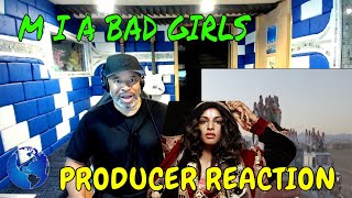 M I A quotBad Girlsquot Official Video  Producer Reaction [upl. by Telimay449]