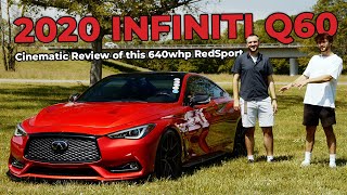 2020 INFINITI Q60  640whp 550tq Red Sport Review  Theft Drama 4K  Spools amp Pulls [upl. by Iral]