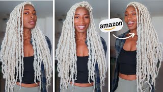 TUTORIAL for beginners  long blonde 613 twists  faux butterfly locs on short dyed natural hair [upl. by Evers201]