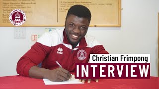 Christian Frimpongs first interview as a Claret [upl. by Sakram]