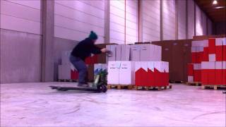 Best Trick Pallet Jack 180s To Pallet [upl. by Kirby]