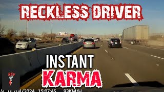 INSTANT KARMA BEST  Drivers busted by cops for speeding brake checks Bad driving Instantjustice [upl. by Zeuqcaj439]