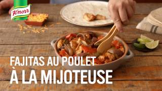 Fajitas au poulet à la mijoteuse  Qu’estce qu’on mange Knorr® [upl. by Liscomb251]