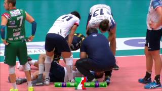 Earvin Ngapeth knocked out Jovovic with a terrible pipe [upl. by Cosenza987]