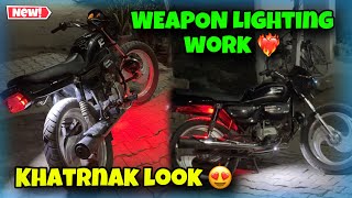 Finally Weapon Da Lighting Work Done ❤️  Splendor modified [upl. by Nolyaj561]