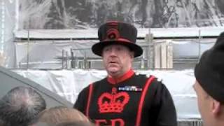 Yeoman Warder At Tower Of London Part III of Four [upl. by Lilhak]