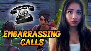 Awkward Phone Calls On Fortnite Squads [upl. by Harat187]