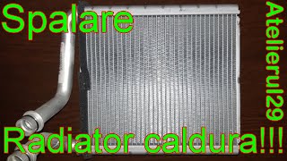 Spalare radiator de caldura habitaclu Volkswagen Golf 5JettaPassatetc [upl. by Tierell845]