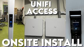 Unifi Access Onsite Installation  Intercoms G2 reader pros Intercom viewers [upl. by Scheers]