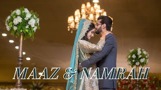 Wedding Story of Maaz amp Namrah  Cinematic Walima Highlights By Team Momentography Studios [upl. by Nattie638]