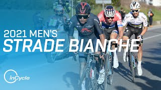 Strade Bianche  Mens Race Highlights  inCycle [upl. by Avram]