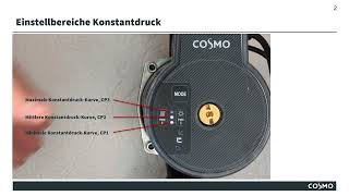 COSMO CPHY  Konstantdruck der Fußbodenheizung einstellen [upl. by Noiemad]