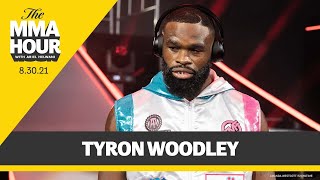 Tyron Woodley Jake Paul ‘Ran From Me’ Whole Fight  The MMA Hour  MMA Fighting [upl. by Etneciv]