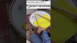 🔥How to play Bolero Snare drum Solo Ravel [upl. by Onitnatsnoc298]