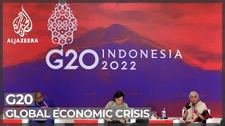 Global economic crisis G20 finance chiefs are meeting in Bali [upl. by Hartfield]