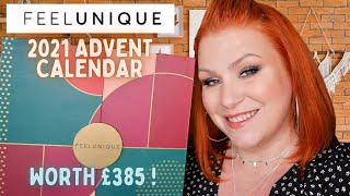 FEELUNIQUE 2021 ADVENT CALENDAR  WORTH £385  FULL UNBOXING  OFFER [upl. by Enale]