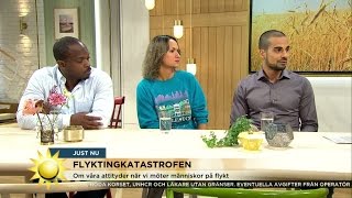 Människorna som flyr  hur bemöter vi dem  Nyhetsmorgon TV4 [upl. by Redford]