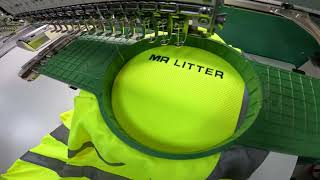 Litter picking uk EP 11  HI VIZ embroidery process [upl. by Faso]