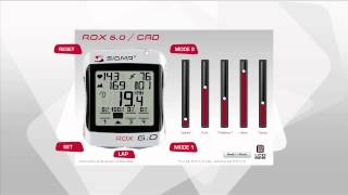 SIGMA SPORT  ROX 60  CAD  Funktionen [upl. by Pauletta]