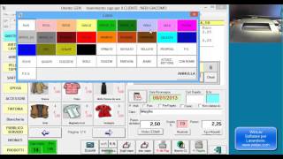 Stampa scontrini e marcature con il software WinLav Gestione Lavanderia [upl. by Terle]