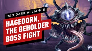 Dungeons And Dragons Dark Alliance Hagedorn the Beholder Full Boss Fight [upl. by Enelyar610]