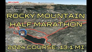 Rocky Mountain Half amp 5K 2024 fly over the halfmarathon course [upl. by Cleopatra]