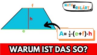 Wie kommt man auf den Flächeninhalt eines Trapez🤔 Mathe Erklärt 3 [upl. by De Witt]