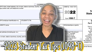 2023 Tax Tips for Students 1098T 1098 students [upl. by Elinad]