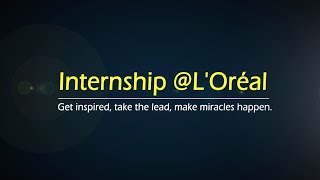 Internship Experience at LOréal [upl. by Netsriik]