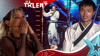 Los reyes del EQUILIBRIO se pican en el escenario  Audiciones 8  Got Talent España 2023 [upl. by Nnael67]