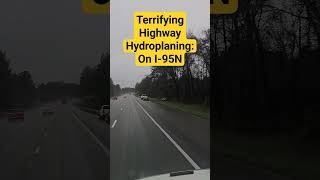 Terrifying Highway Hydroplaning Witnessing a Cars Rainy Runoff on I95 Ruther Glen VA [upl. by Gabel443]