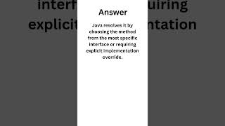 Java 8 Default Methods Top Interview QampA [upl. by Letsyrk]