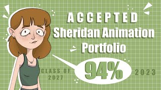 ACCEPTED  Sheridan Animation Portfolio 2023 Tips  Commentary [upl. by Anasiul]