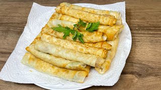 spring roll recipe🥐🥖sigara böreği 🥖🥐اسپرینگ رول بوریک ترکی [upl. by Nayar]