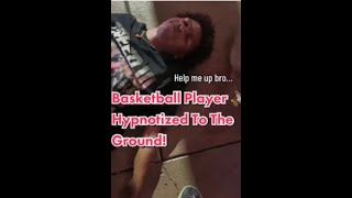 Basketball Player ⛹🏾 Hypnotized To The Ground Street Hypnosis HypnoGoddess Vegas Sports FYP [upl. by Deeann]