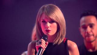 Taylor Swift Wins International Female BRIT Award  BRIT Awards 2015 [upl. by Hola484]