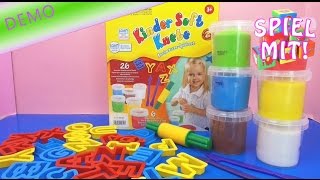 ABC Knete Kneten mit Kindern  Das Alphabet lernen mit Knete für Kinder Demo  deutsch learn abc [upl. by Nortad]