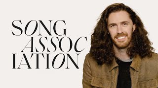 Hozier Sings Take Me To Church Ariana Grande amp Maren Morris in a Game of Song Association  ELLE [upl. by Airegin]