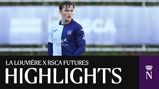 Highlights U23 La Louvière  RSCA Futures  20232024 [upl. by Manuela]