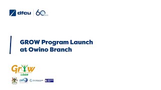 dfcu Bank launches Grow fund Program at Owino Branch [upl. by Drofwarc]