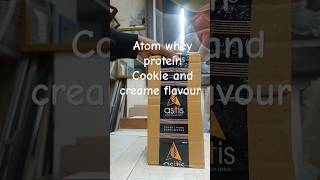 atom whey protein cookie and creame flavour fitness gym atom whey [upl. by Conyers709]