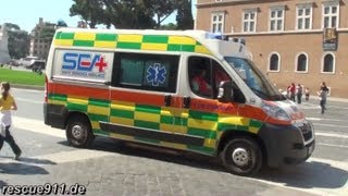 16x Ambulanza SEA Roma [upl. by Ynaffi]